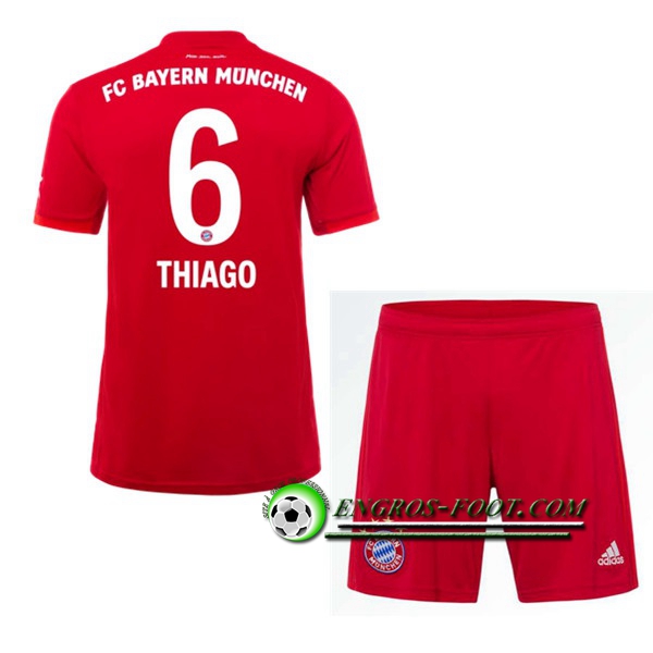 Engros-foot: Ensemble Maillot Foot Bayern Munich (THIAGO 6) Enfant Domicile 2019 2020 Thailande