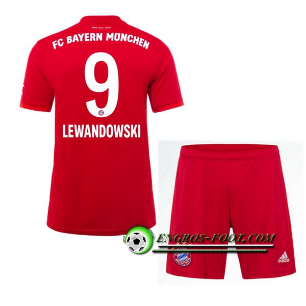 Engros-foot: Ensemble Maillot Foot Bayern Munich (LEWANDOWSKI 9) Enfant Domicile 2019 2020 Thailande