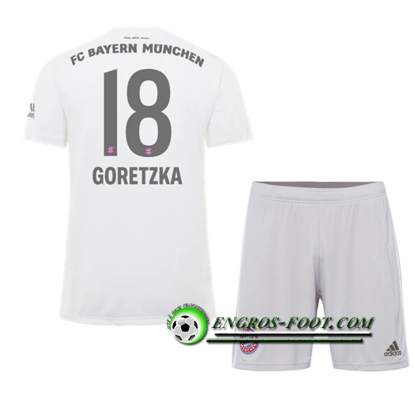 Engros-foot: Ensemble Maillot Foot Bayern Munich (GORETZKA 18) Enfant Exterieur 2019 2020 Thailande