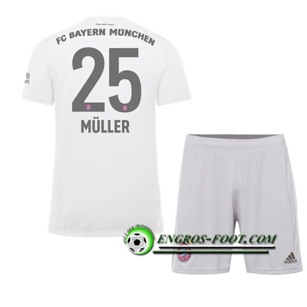 Engros-foot: Ensemble Maillot Foot Bayern Munich (MULLER 25)Enfant Exterieur 2019 2020 Thailande