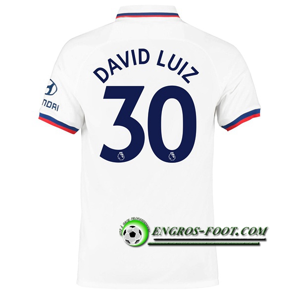 Engros-foot: Jeu Maillot de FC Chelsea (David Luiz 30) Exterieur 2019 2020 Thailande