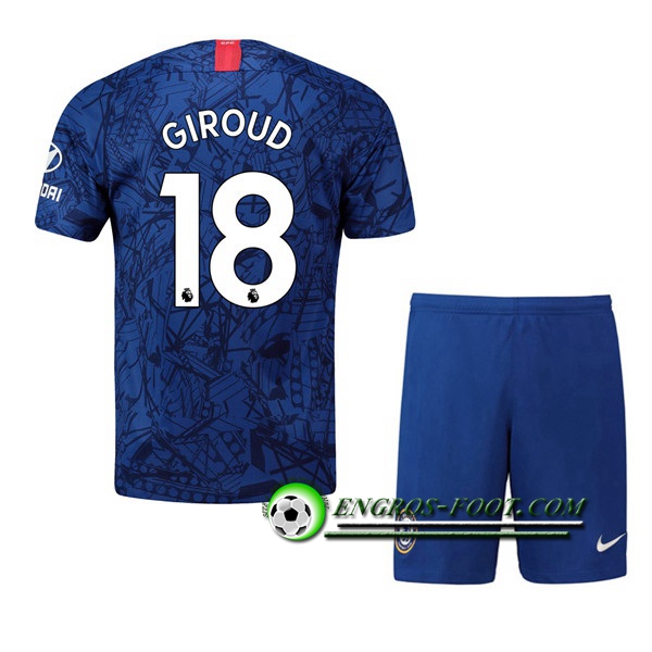 Engros-foot: Ensemble Maillot Foot FC Chelsea (Giroud 18) Enfant Domicile 2019 2020 Thailande