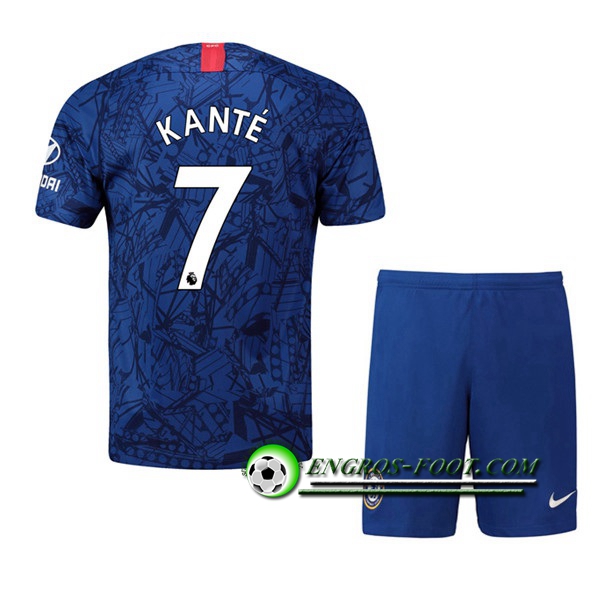 Engros-foot: Ensemble Maillot Foot FC Chelsea (KANTE 7) Enfant Domicile 2019 2020 Thailande