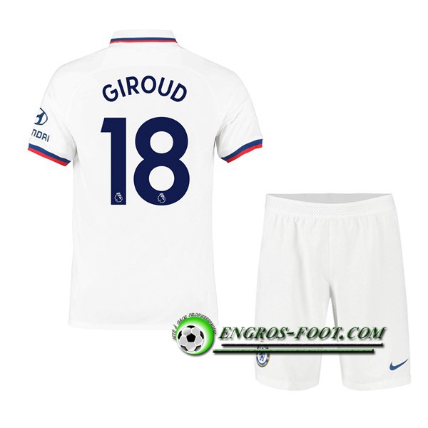 Engros-foot: Ensemble Maillot Foot FC Chelsea (Giroud 18) Enfant Exterieur 2019 2020 Thailande