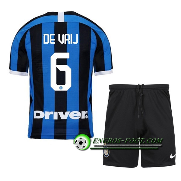 Engros-foot: Ensemble Maillot Foot Inter Milan (DEVRIJ 6) Enfant Domicile 2019 2020 Thailande