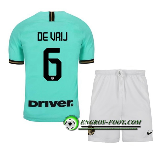 Engros-foot: Ensemble Maillot Foot Inter Milan (DEVRIJ 6) Enfant Exterieur 2019 2020 Thailande