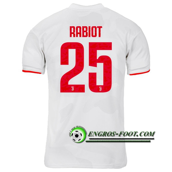 Engros-foot: Jeu Maillot de Juventus (RABIOT 25) Exterieur 2019 2020 Thailande