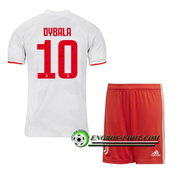 Engros-foot: Ensemble Maillot Foot Juventus (DYBALA 10) Enfant Exterieur 2019 2020 Thailande