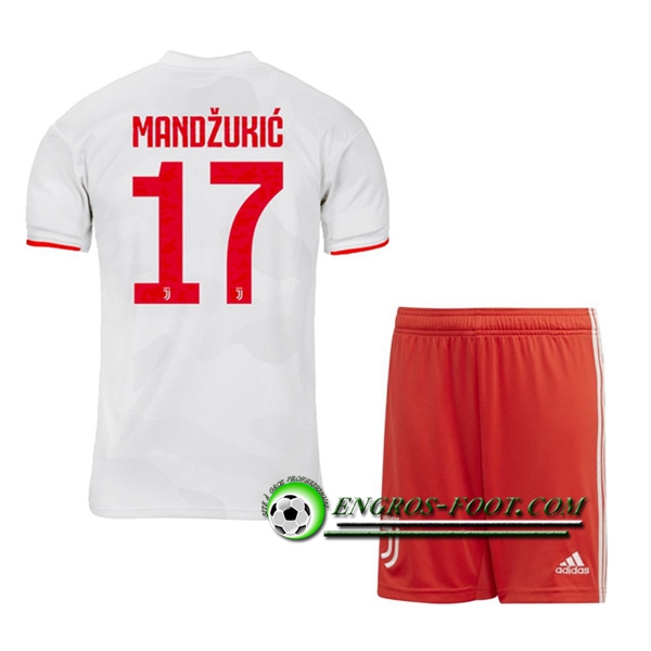 Engros-foot: Ensemble Maillot Foot Juventus (MANDZUKIC 17) Enfant Exterieur 2019 2020 Thailande