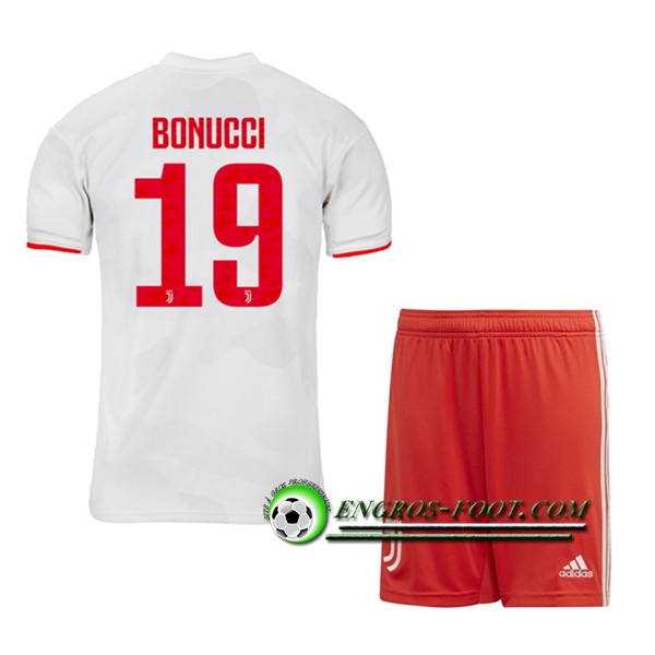 Engros-foot: Ensemble Maillot Foot Juventus (BONUCCI 19) Enfant Exterieur 2019 2020 Thailande