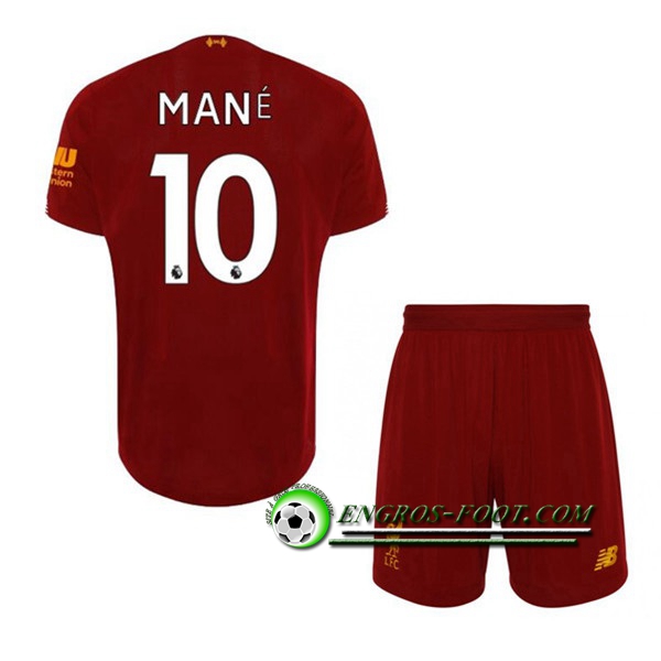 Engros-foot: Ensemble Maillot Foot FC Liverpool (Mane 10) Enfant Domicile 2019 2020 Thailande