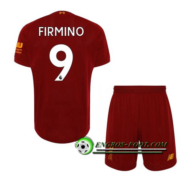 Engros-foot: Ensemble Maillot Foot FC Liverpool (FIRMINO 9) Enfant Domicile 2019 2020 Thailande