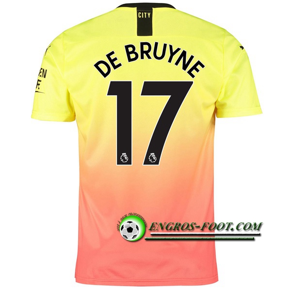 Engros-foot: Jeu Maillot de Manchester City (DE BRUYNE 17) Third 2019 2020 Thailande