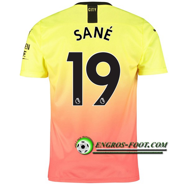 Engros-foot: Jeu Maillot de Manchester City (SANE 19) Third 2019 2020 Thailande