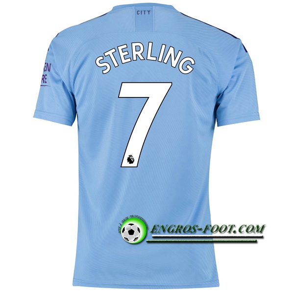 Engros-foot: Jeu Maillot de Manchester City (STERLING 7) Domicile 2019 2020 Thailande