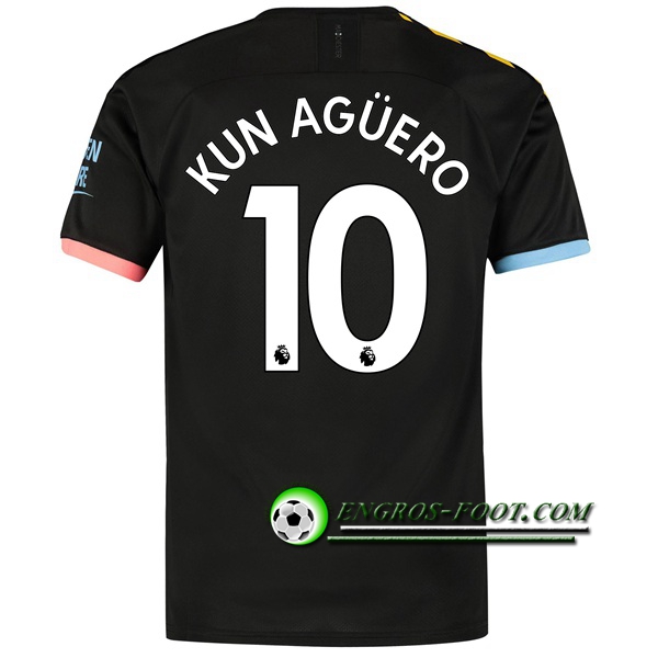 Engros-foot: Jeu Maillot de Manchester City (KUN AGUERO 10) Exterieur 2019 2020 Thailande