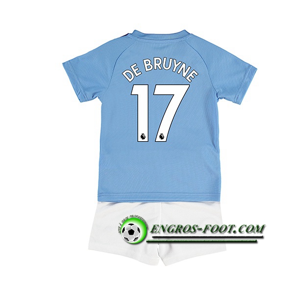 Engros-foot: Ensemble Maillot Foot Manchester City (DE BRUYNE 17) Enfant Domicile 2019 2020 Thailande