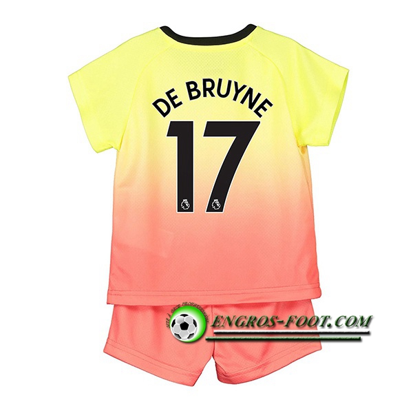 Engros-foot: Ensemble Maillot Foot Manchester City (DE BRUYNE 17) Enfant Third 2019 2020 Thailande