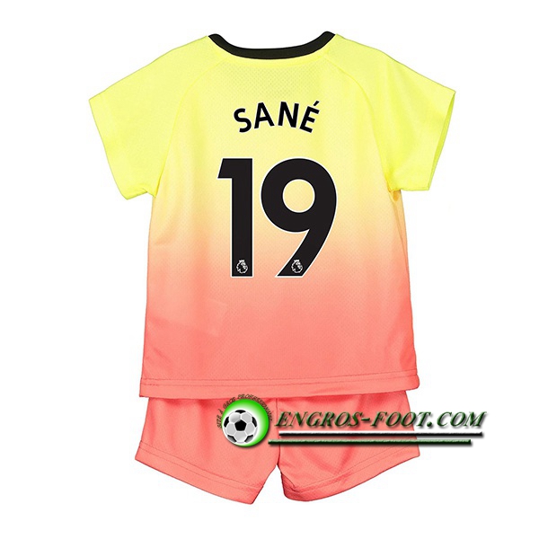 Engros-foot: Ensemble Maillot Foot Manchester City (SANE 19) Enfant Third 2019 2020 Thailande