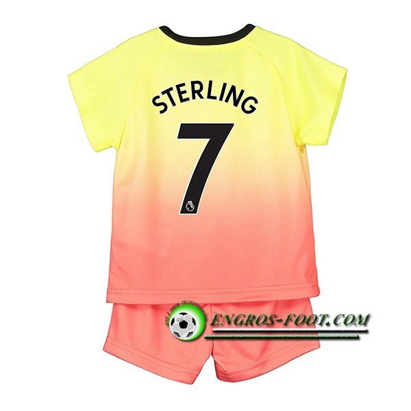 Engros-foot: Ensemble Maillot Foot Manchester City (STERLING 7) Enfant Third 2019 2020 Thailande