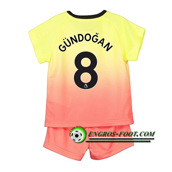 Engros-foot: Ensemble Maillot Foot Manchester City (GUNDOGAN 8) Enfant Third 2019 2020 Thailande