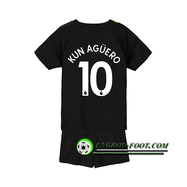 Engros-foot: Ensemble Maillot Foot Manchester City (KUN AGUERO 10) Enfant Exterieur 2019 2020 Thailande