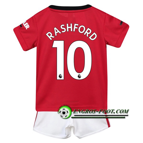 Engros-foot: Ensemble Maillot Foot Manchester United (Rashford 10) Enfant Domicile 2019 2020 Thailande