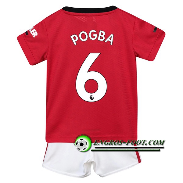 Engros-foot: Ensemble Maillot Foot Manchester United (POGBA 6) Enfant Domicile 2019 2020 Thailande