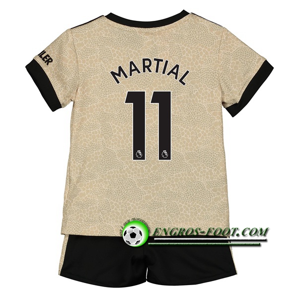 Engros-foot: Ensemble Maillot Foot Manchester United (MARTIAL 11) Enfant Exterieur 2019 2020 Thailande