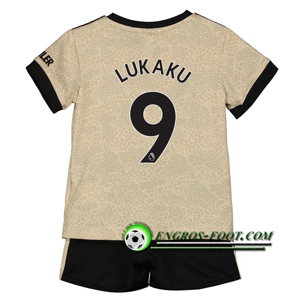 Engros-foot: Ensemble Maillot Foot Manchester United (Lukaku 9) Enfant Exterieur 2019 2020 Thailande