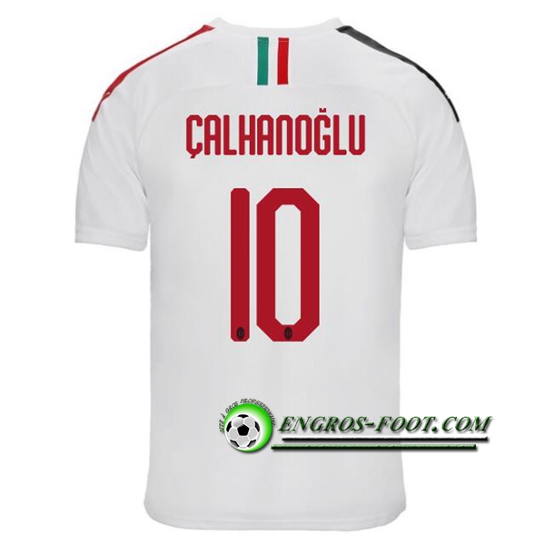 Engros-foot: Jeu Maillot de Milan AC (CALHANOGLU 10) Exterieur 2019 2020 Thailande