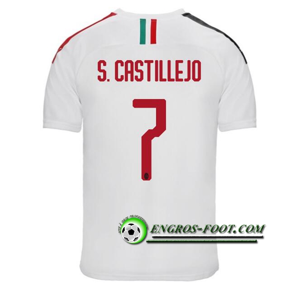 Engros-foot: Jeu Maillot de Milan AC (S.CASTILLEJO 7) Exterieur 2019 2020 Thailande