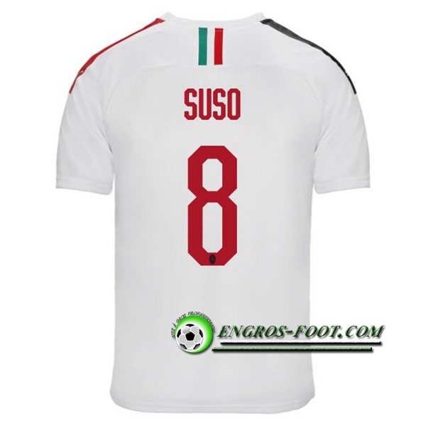 Engros-foot: Jeu Maillot de Milan AC (SUSO 8) Exterieur 2019 2020 Thailande