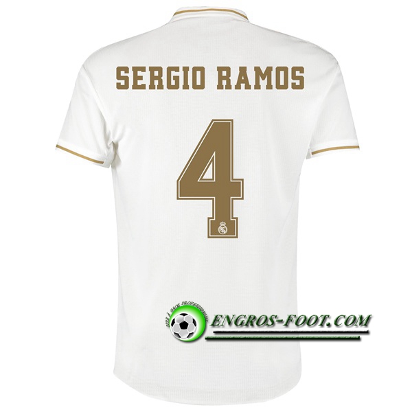 Engros-foot: Jeu Maillot de Real Madrid (SERGIO RAMOS 4) Domicile 2019 2020 Thailande