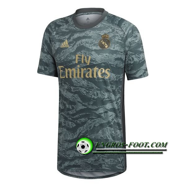 Engros-foot: Jeu Maillot Gardien de but Real Madrid Gris 2019 2020 Thailande