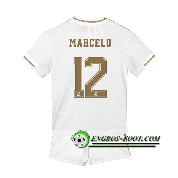 Engros-foot: Ensemble Maillot Foot Real Madrid (Marcelo 12) Enfant Domicile 2019 2020 Thailande