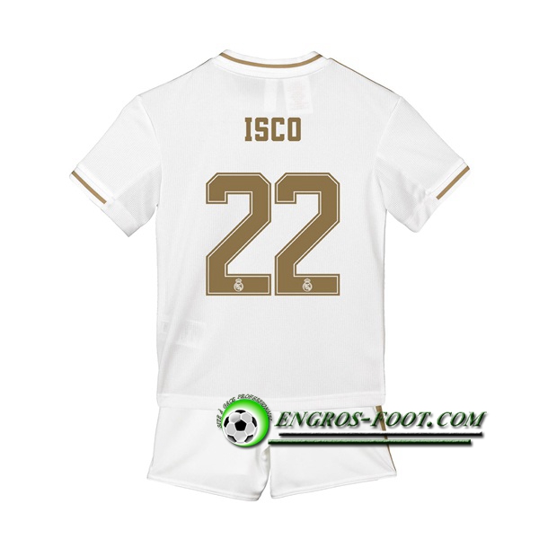 Engros-foot: Ensemble Maillot Foot Real Madrid (ISCO 4) Enfant Domicile 2019 2020 Thailande