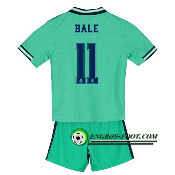 Engros-foot: Ensemble Maillot Foot Real Madrid (BALE 11) Enfant Third 2019 2020 Thailande