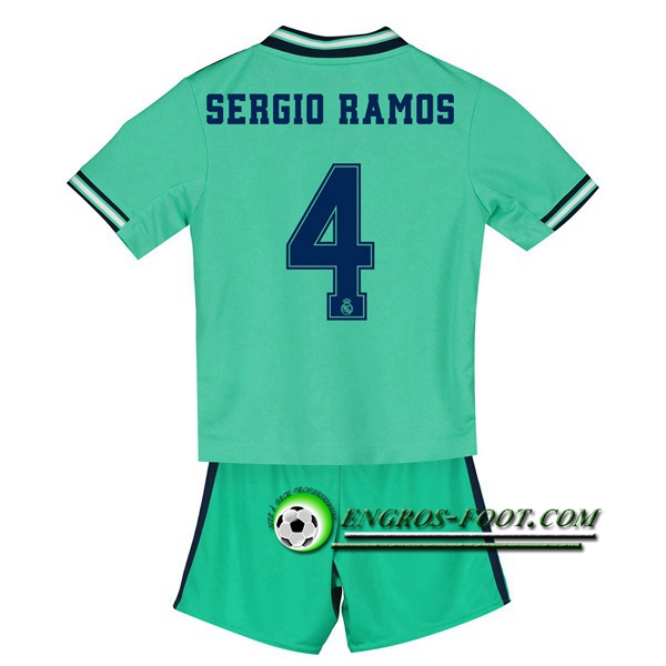 Engros-foot: Ensemble Maillot Foot Real Madrid (SERGIO RAMOS 4) Enfant Third 2019 2020 Thailande