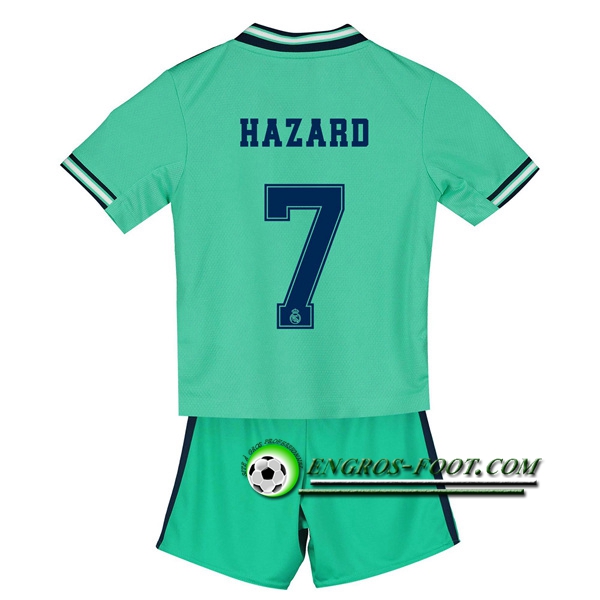 Engros-foot: Ensemble Maillot Foot Real Madrid (HAZARD 7) Enfant Third 2019 2020 Thailande