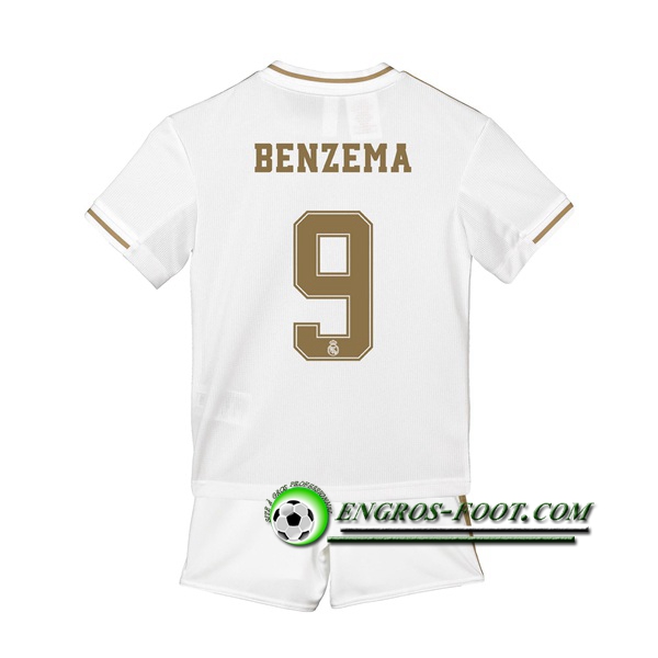 Engros-foot: Ensemble Maillot Foot Real Madrid (BENZEMA 9) Enfant Domicile 2019 2020 Thailande