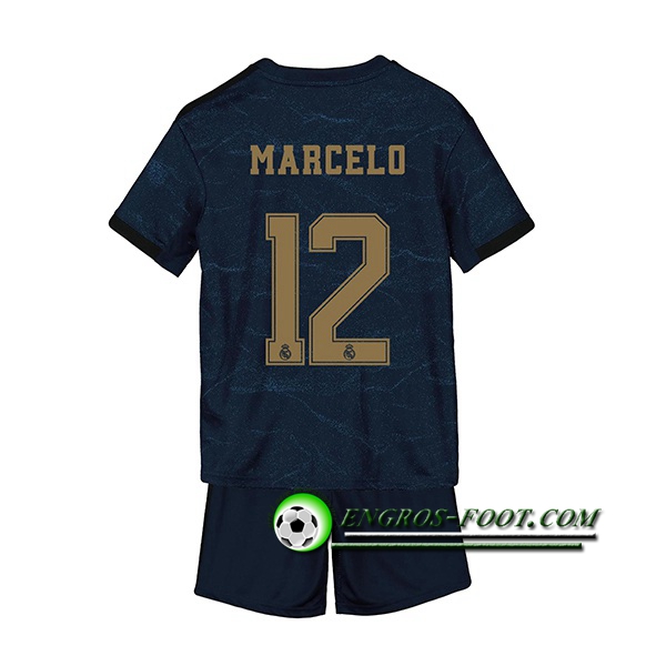 Engros-foot: Ensemble Maillot Foot Real Madrid (Marcelo 12) Enfant Exterieur 2019 2020 Thailande