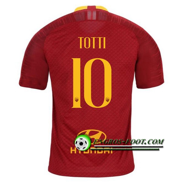 Engros-foot: Jeu Maillot de AS Roma (TOTTI 10) Domicile 2019 2020 Thailande