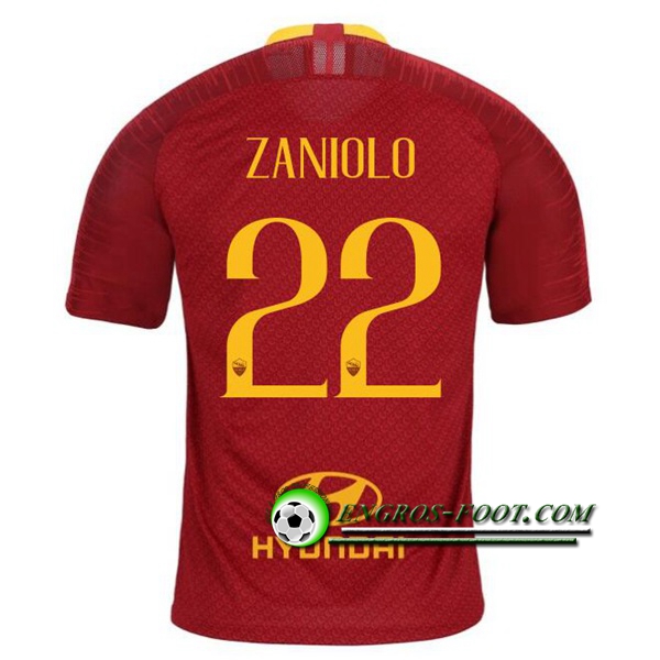 Engros-foot: Jeu Maillot de AS Roma (ZANIOLO 22) Domicile 2019 2020 Thailande