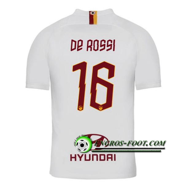 Engros-foot: Jeu Maillot de AS Roma (DE ROSSI 16) Exterieur 2019 2020 Thailande