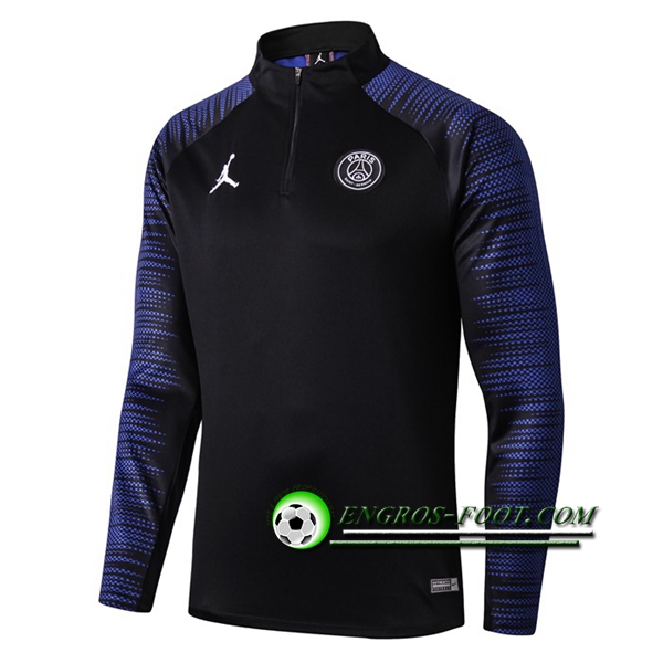 Engros-foot: Sweatshirt Training PSG Jordan Noir/Bleu 2019 2020 Thailande