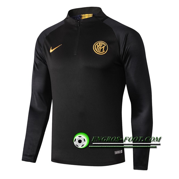 Engros-foot: Sweatshirt Training Inter Milan Noir 2019 2020 Thailande