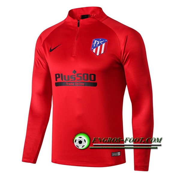 Engros-foot: Sweatshirt Training Atletico Madrid Rouge 2019 2020 Thailande