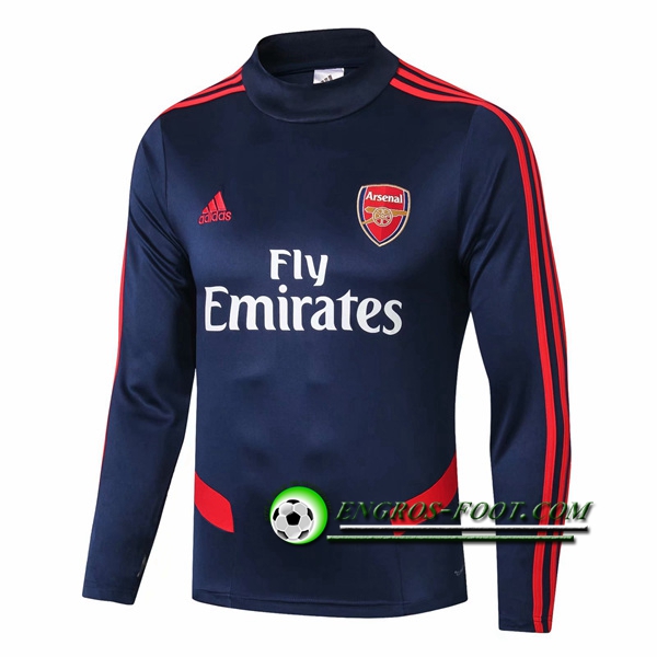 Engros-foot: Sweatshirt Training Arsenal Col haut Bleu Fonce 2019 2020 Thailande