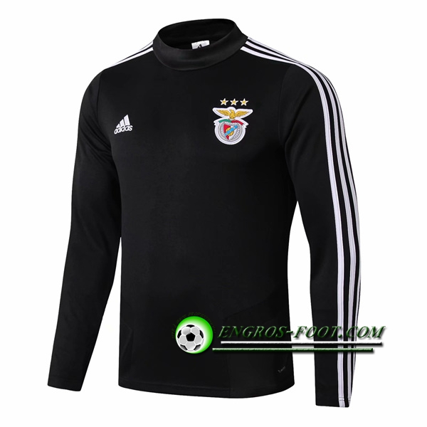 Engros-foot: Sweatshirt Training Benfica Noir 2019 2020 Thailande